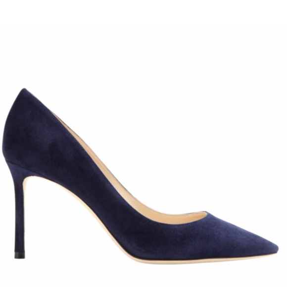 JIMMY CHOO Suede  Pumps in navy - Picture 10 of 10